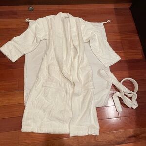 Classic White Spa Robe for Women - Soft Terry Cloth